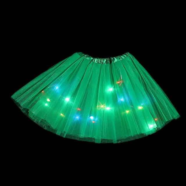 2-Piece: Girl's Skirt with LED Lights