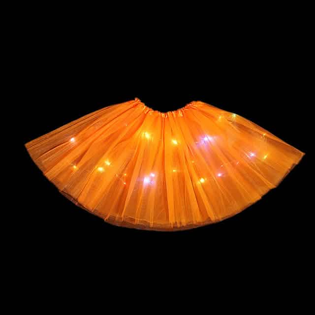 2-Piece: Girl's Skirt with LED Lights