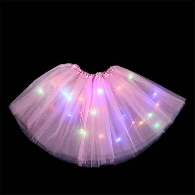 2-Piece: Girl's Skirt with LED Lights