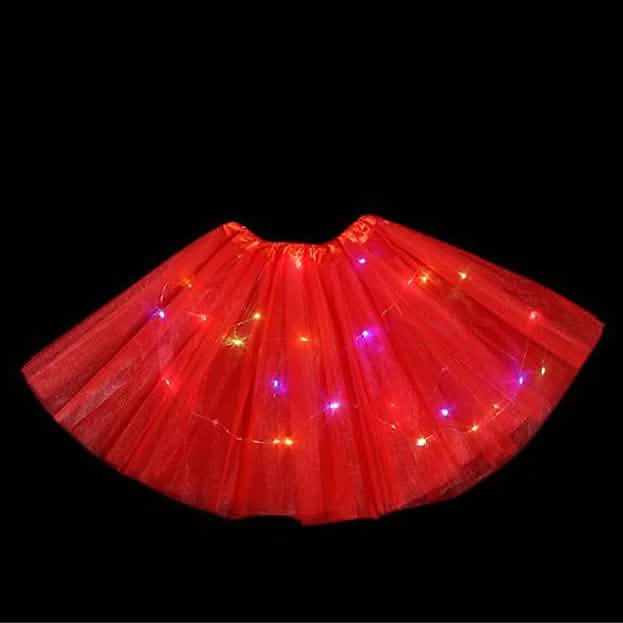 2-Piece: Girl's Skirt with LED Lights