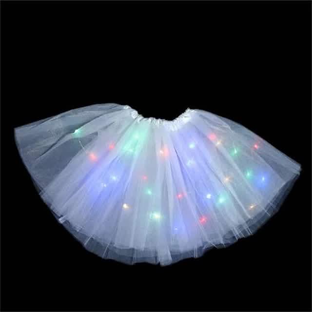 2-Piece: Girl's Skirt with LED Lights