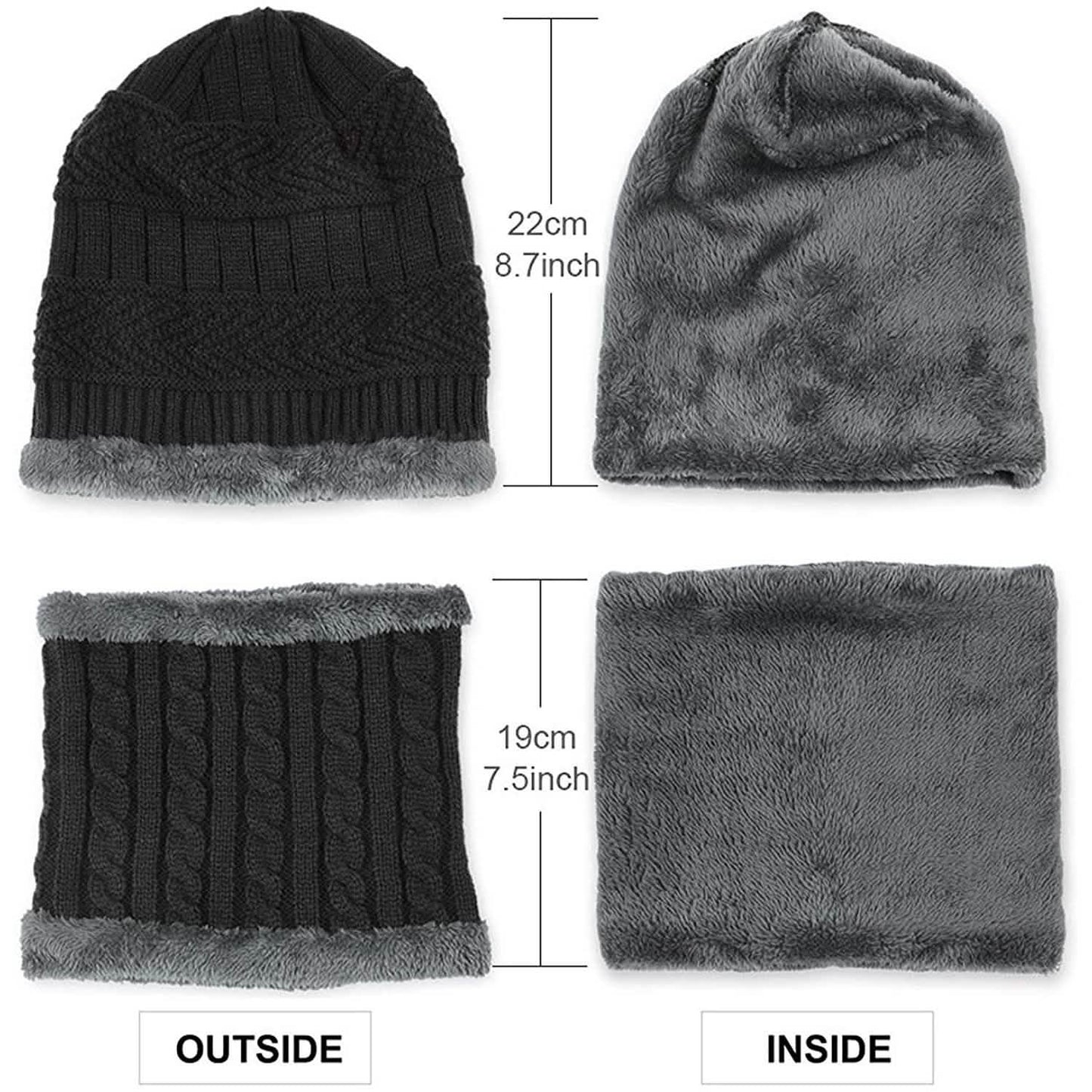 Children's Winter Hat and Scarf Set