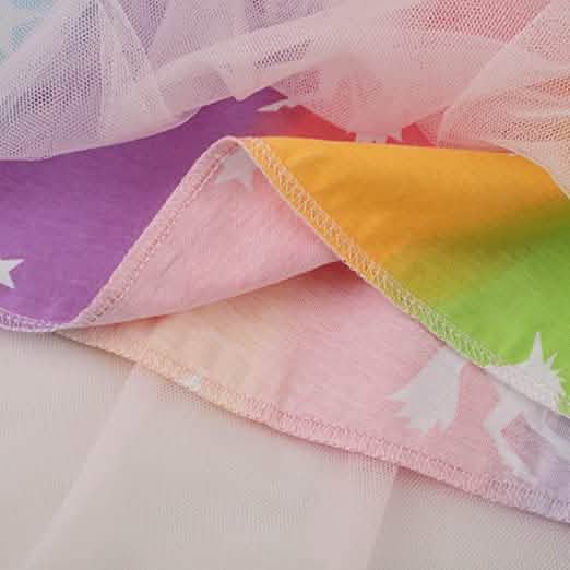 Girl's Cotton Casual Unicorn Dress