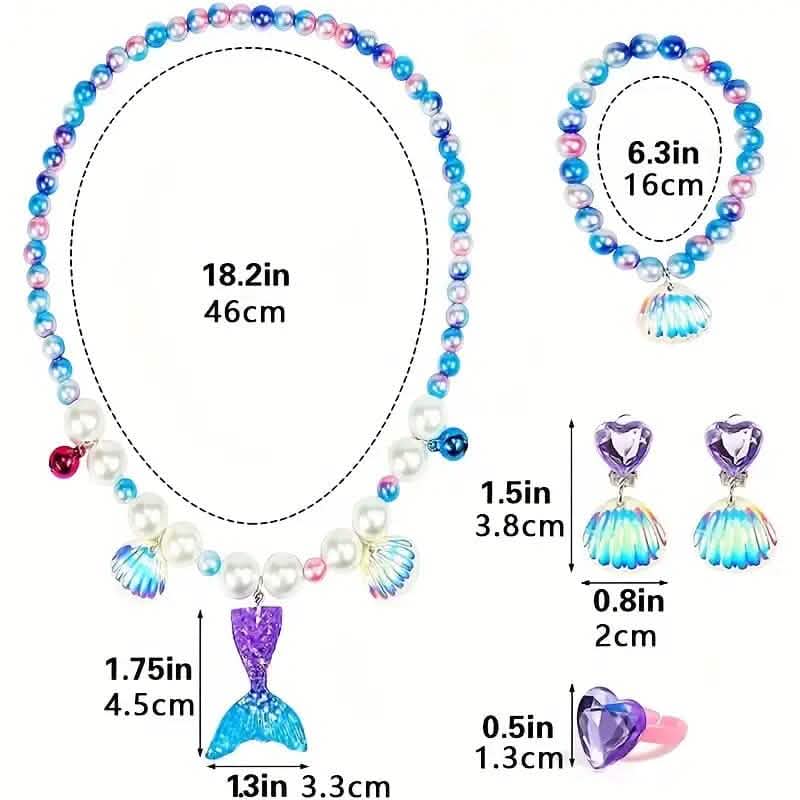 Mermaid-Themed Jewelry Set for Youngsters