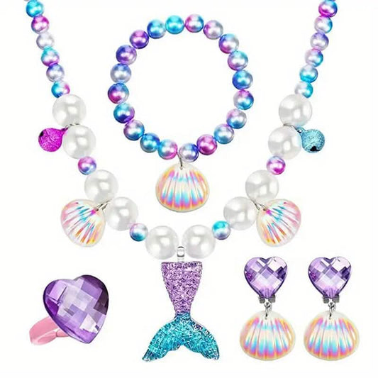 Mermaid-Themed Jewelry Set for Youngsters