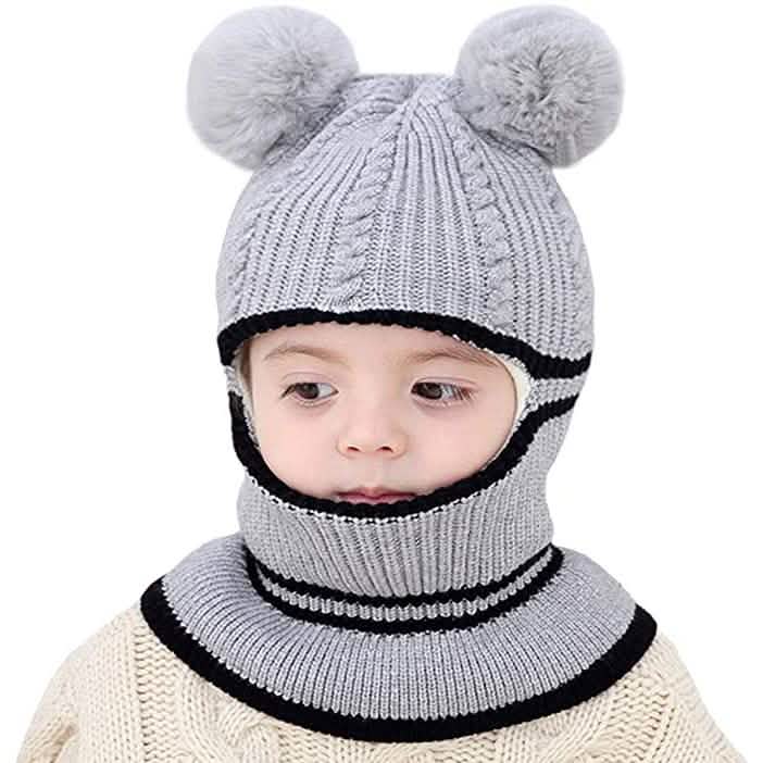 Toddler Fleece Lined Winter Bear Hat